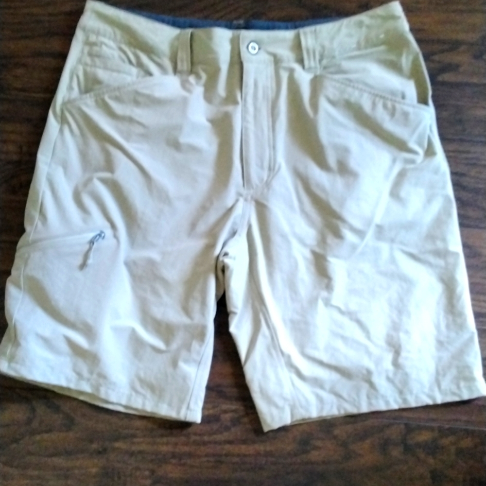 Patagonia men khaki shorts.